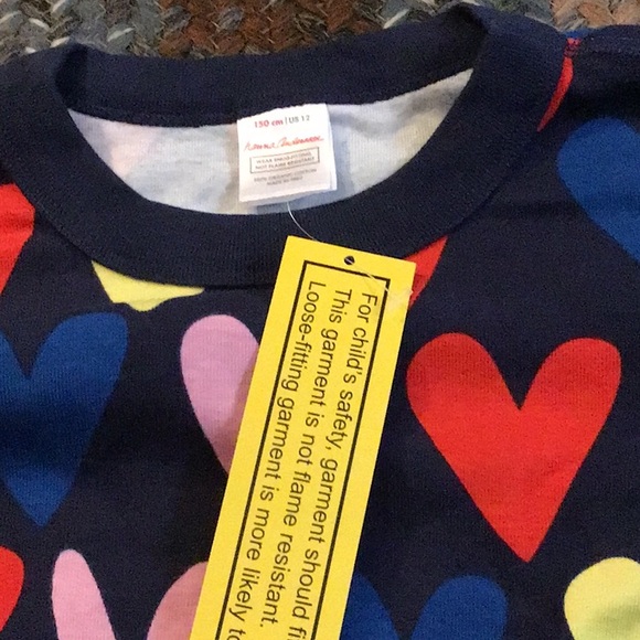 Colorful Heart Patterned pajamas - Picture 3 of 4